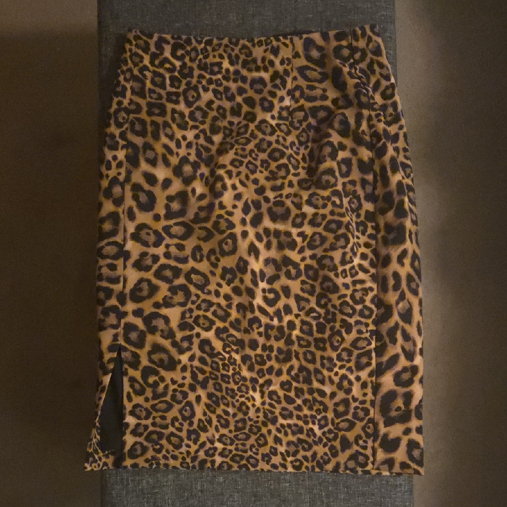 Cheetah Print Pencil Skirt
